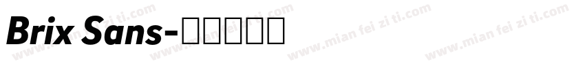 Brix Sans字体转换